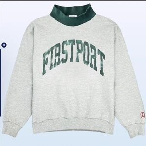 firstport mockneck sweatshirt
